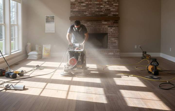 Travaux de ponçage de sol Montrouge